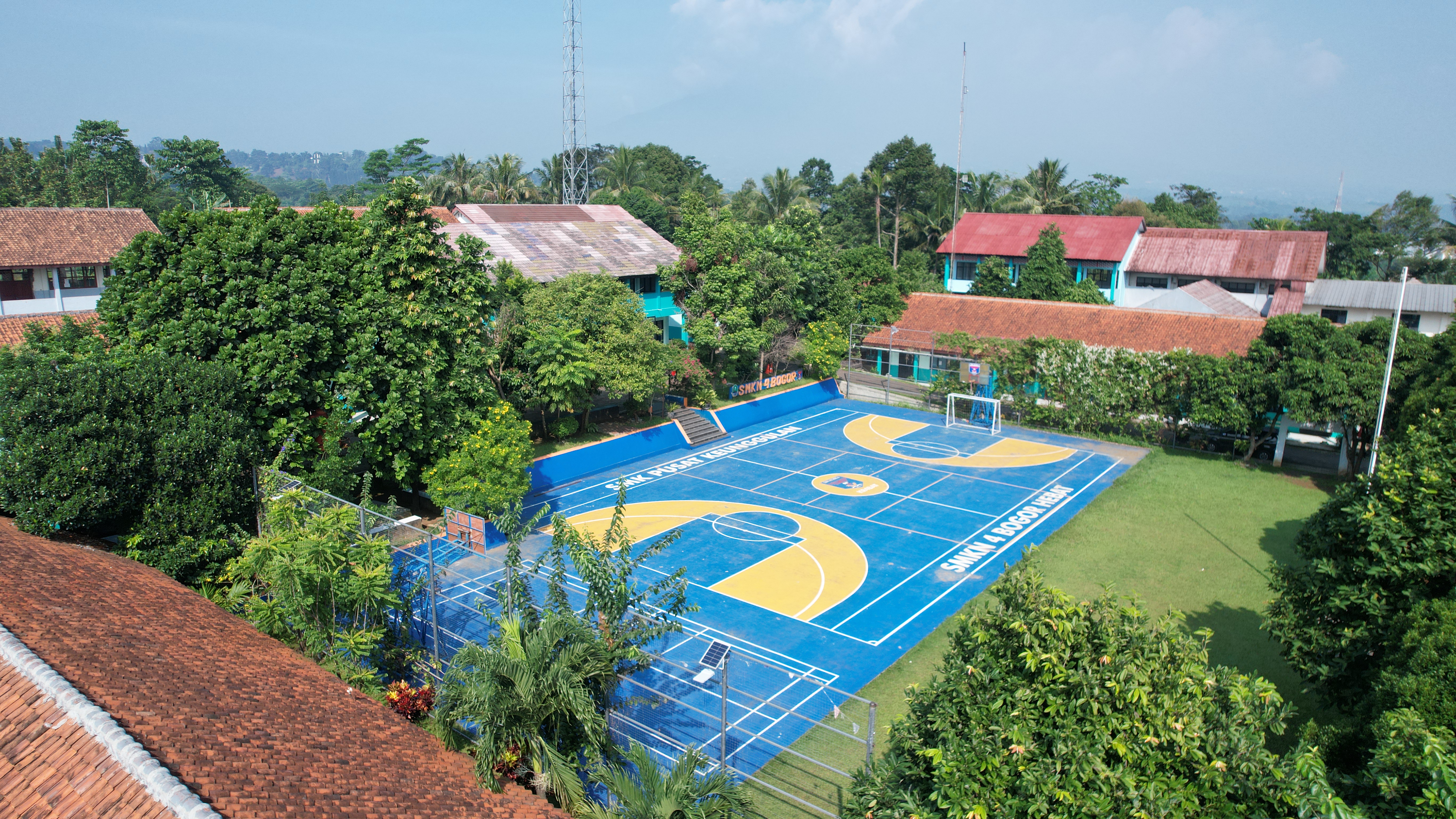 Lapangan SMKN 4 Bogor tampak udara